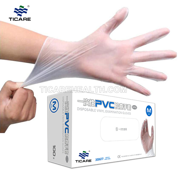 Disposable PVC Examination White Safety Vinyl Glove