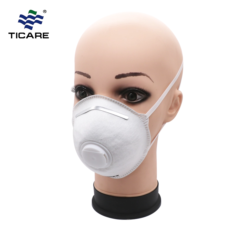 Earloop N95 Máscara antipolvo para respirador de contaminación con válvula o sin