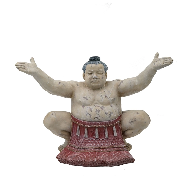 Estatua de jardín de luchador de sumo japonés MGO