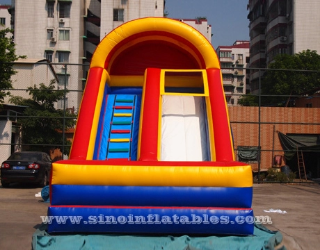 Tobogán de arcoíris inflable para niños clásico comercial de 25x13 para fiestas en interiores