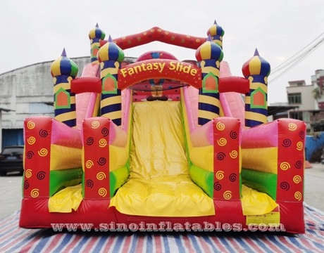 Tobogán de fantasía de payaso inflable grande comercial para niños de 6 metros de altura certificado por EN14960 de la fábrica inflable de China