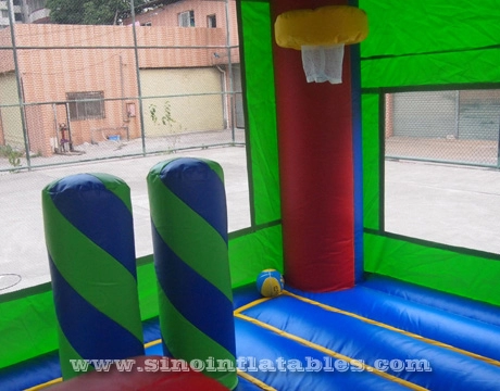 Paneles de módulo 5 en 1, casa de rebote inflable para niños con tobogán de agua de Sino Inflatable