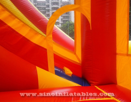 Castillo hinchable inflable para niños al aire libre 4 en 1 con tobogán de la fábrica de China