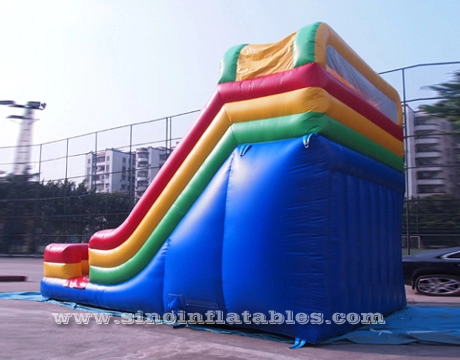 Juego inflable de adrenalina de doble carril de 18 'de altura con tobogán para niños de Sino Inflatables