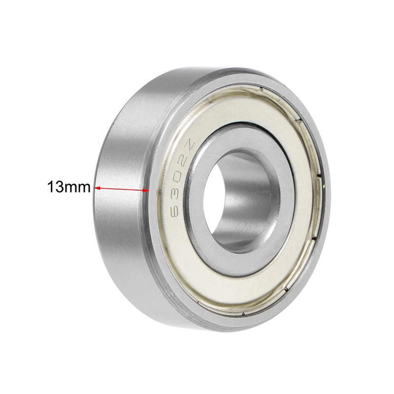 Rodamientos de bolas de acero cromado con doble blindaje 6302ZZ 15 x 42 x 13 mm