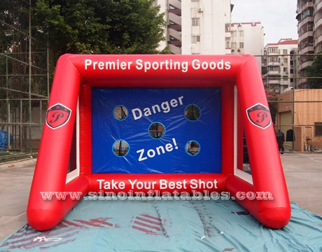 Objetivo de fútbol inflable para niños y adultos hecho de la mejor lona de pvc de la fábrica de portería de fútbol inflable de China