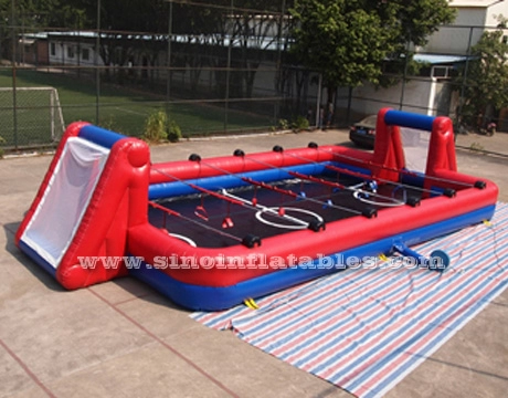 Campo de fútbol inflable grande para niños y adultos de 40'x25' para diversión interactiva de fútbol en interiores o exteriores