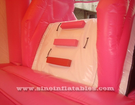 Casa de rebote de carruaje de princesa inflable para fiestas infantiles con tobogán hecho de material certificado N hilo de la fábrica de Sino Inflatables