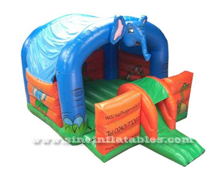 Casa de rebote inflable de elefante popular para niños para fiestas al aire libre de inflables de Guangzhou