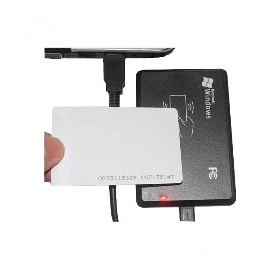 Lector de tarjetas de identificación inteligente LF RFID con interfaz USB/RS232 de 125 KHZ