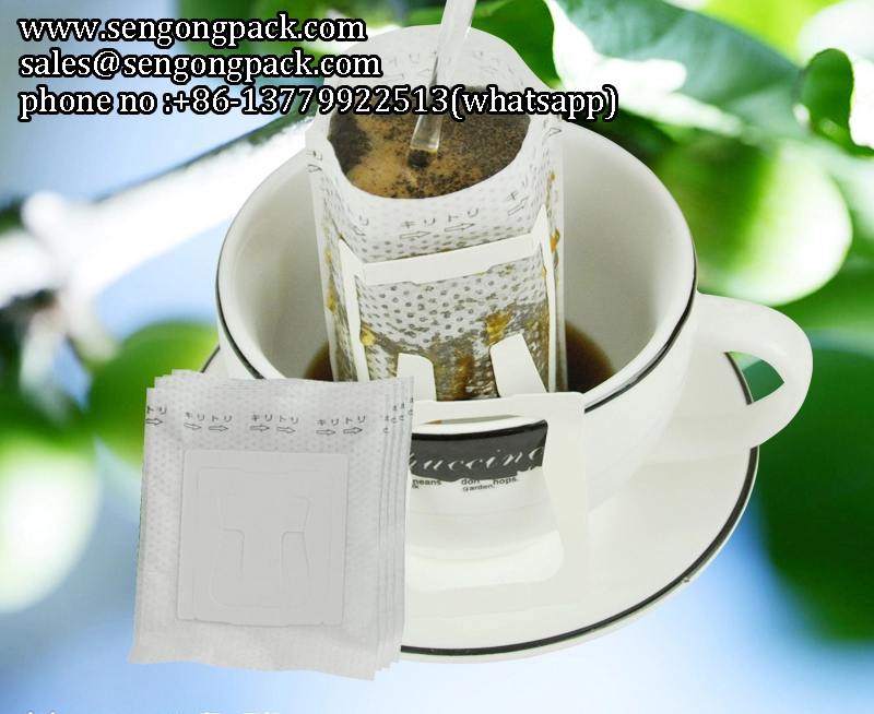 Máquina llenadora de bolsas de filtro de café con sellado térmico C19II