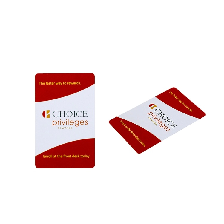 CMYK que imprime la tarjeta llave elegante clásica del hotel de la frecuencia intermedia 1K S50 NFC con 13.56Mhz ISO14443A