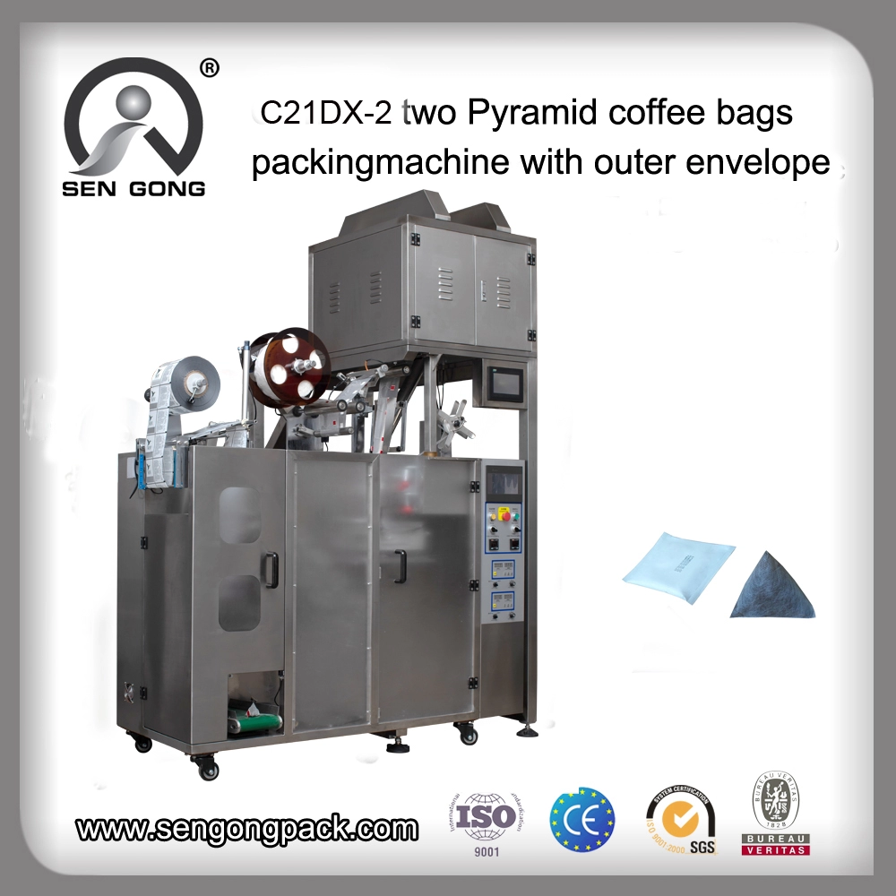 La actualización C21DX-2 integra la máquina empacadora de bolsitas de té negro piramidal
