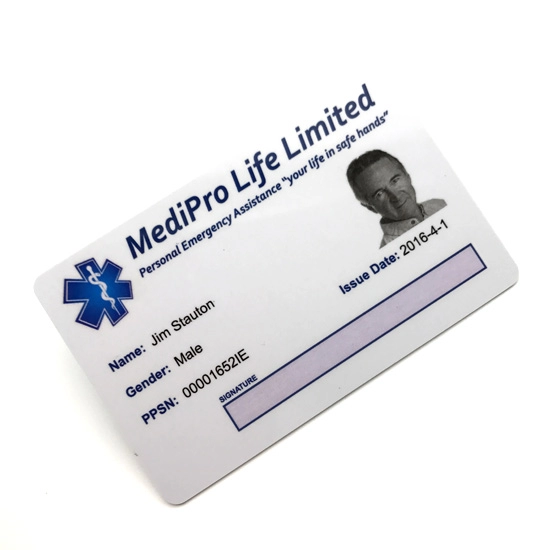 Personalización de 125 KHz Impresión de tarjeta de identificación con foto de estudiante de escuela de plástico