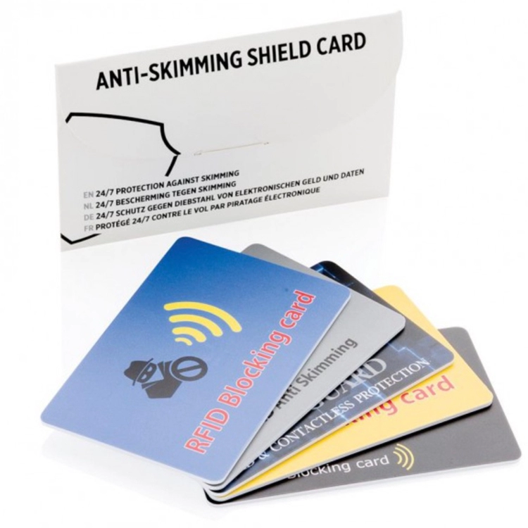 Bloqueo anti de la tarjeta de crédito del rfid del desnatado de la tarjeta de bloqueo de la señal RFID