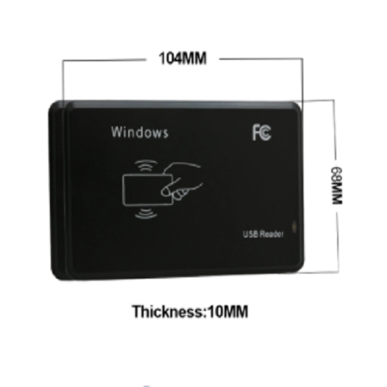 Lector de tarjetas de identificación inteligente LF RFID con interfaz USB/RS232 de 125 KHZ