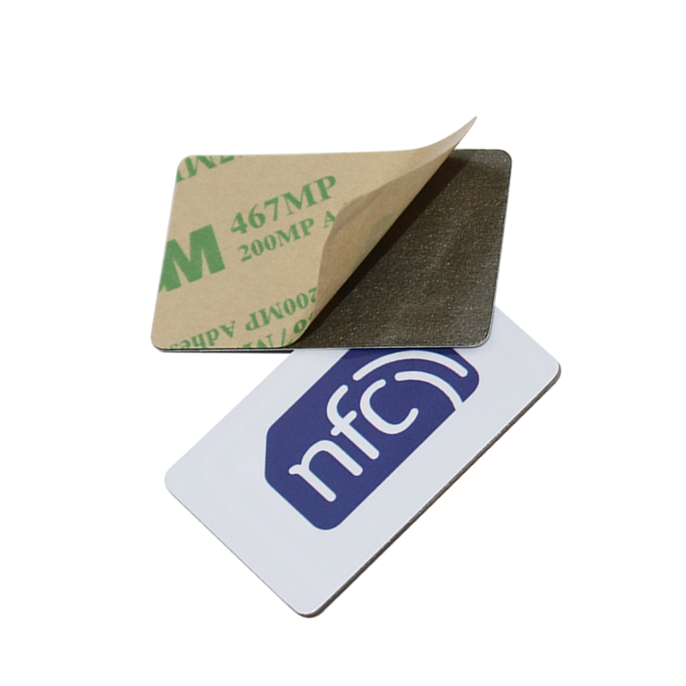 Etiqueta de moneda dura de PVC NFC antimetal adhesiva HF