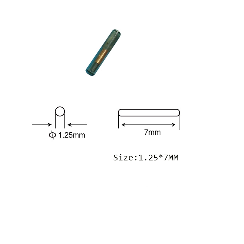 etiquetas de cristal animales del microchip de 7x1.25MM 134.2KHz EM4305 RFID