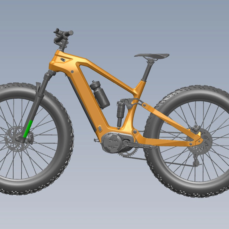 Nuevo Cuadro de bicicleta eléctrica de suspensión completa LightCarbon, compatible con Motor Bafang M620