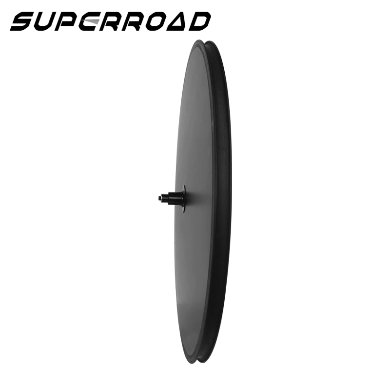 Ruedas de disco remachador de disco de carbono de 23 mm de ancho para bicicleta de pista de triatlón de carretera