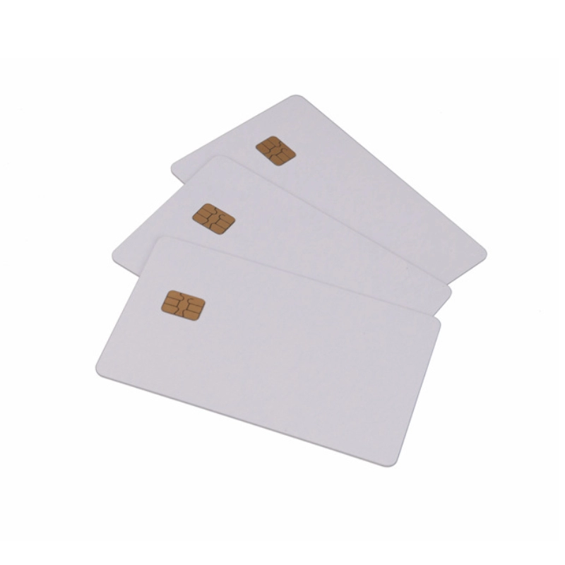 Impresión de inyección de tinta Tarjeta inteligente de contacto con chip blanco 4442/4428