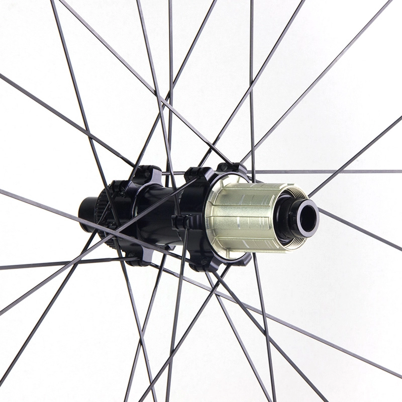 Ruedas tubulares de freno de disco de carbono para bicicleta de carretera más baratas Lightcarbon
