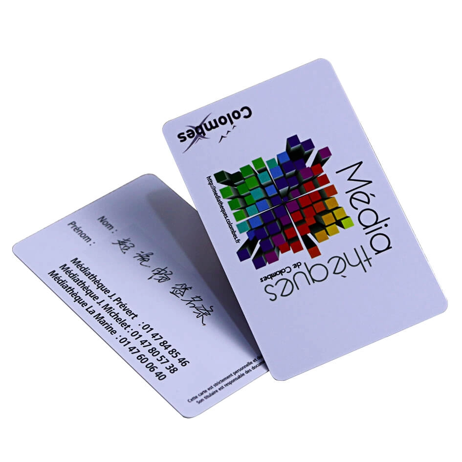 Tarjetas con chip RFID sin contacto de PVC de plástico de impresión completa