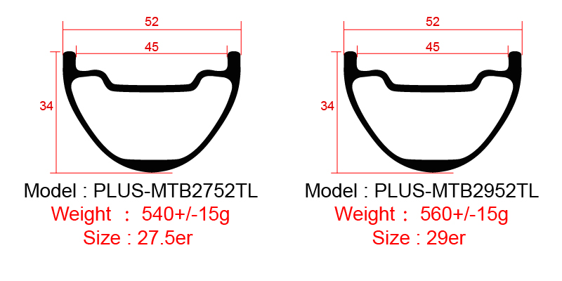 Llantas de carbono 27,5 plus