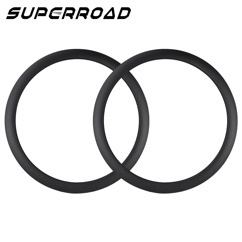 Llantas de carbono compensadas Superroad de 45 mm para bicicleta de grava