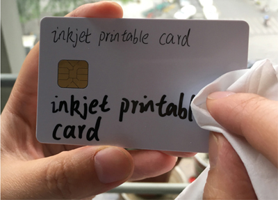 Tarjeta IC de reescritura imprimible por inyección de tinta, tamaño de tarjeta de crédito CR80