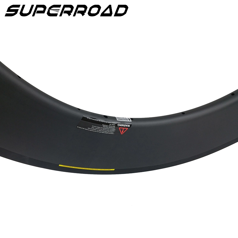 Llanta tubular personalizada para bicicleta de triatlón y pista de carretera de carbono de 88 mm