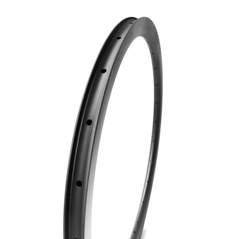 Disco de bicicleta de grava 700c, 24 mm de ancho interno, llanta de carbono clincher de 39 mm de profundidad