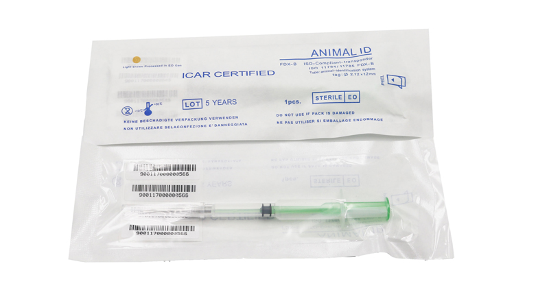 Etiquetas RFID de identificación de animales Transpondedor compatible con ISO
