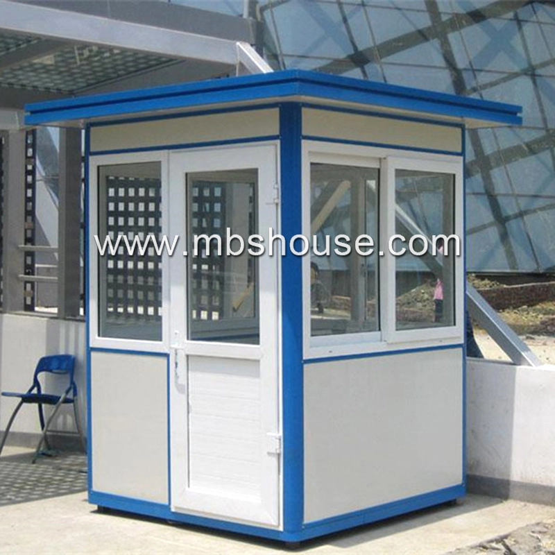 Casa de guardia de caja de seguridad al aire libre prefabricada de precio bajo vendedora caliente