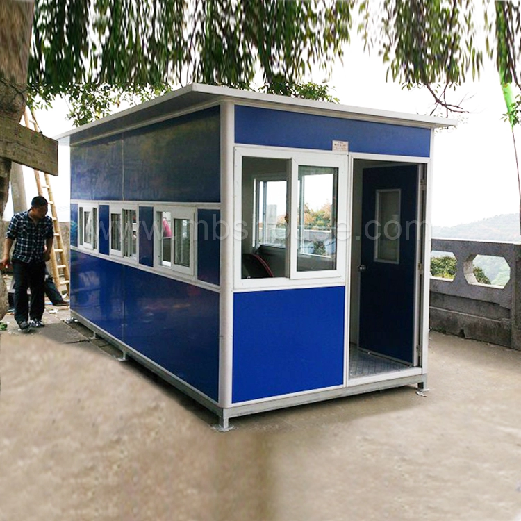 Casa de guardia prefabricada al aire libre portátil modular en venta