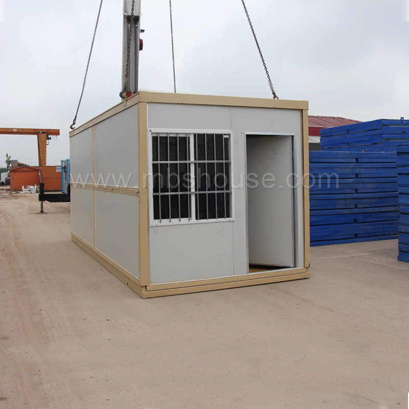 Casa contenedor plegable prefabricada impermeable, fácil de instalar, barata y de alta calidad