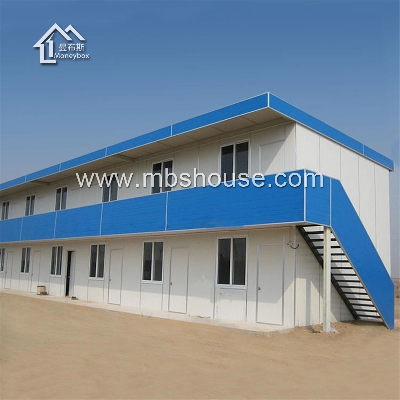 Casa móvil de construcción temporal con estructura de acero ligera y marco prefabricado