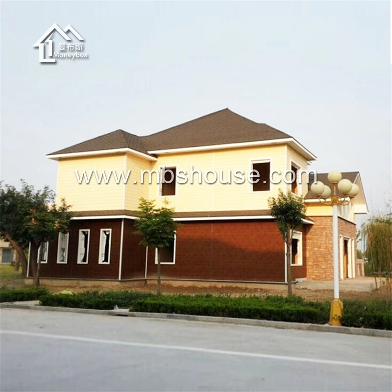Villa prefabricada de la casa de la estructura de acero de la luz modificada para requisitos particulares de la construcción rápida