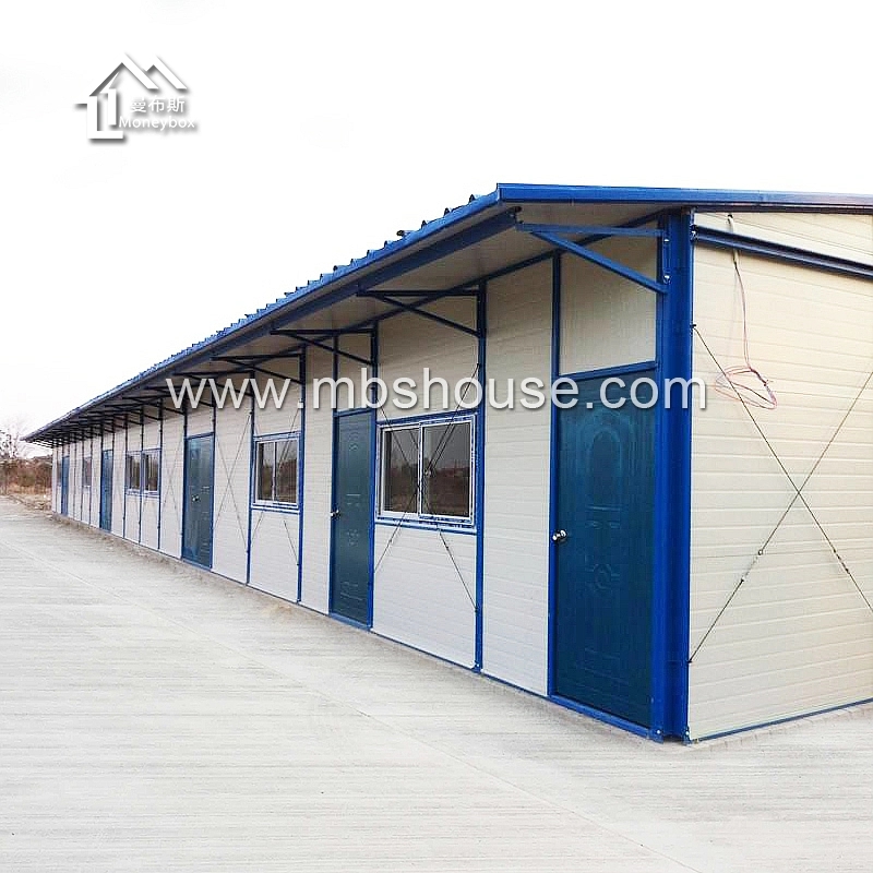 Casa prefabricada de estructura de acero para casa de trabajo/dormitorio de campo/vivienda de refugio