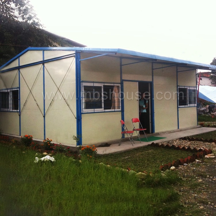 Diseño de casa pequeña con marco de acero moderno prefabricado pequeño en casas prefabricadas