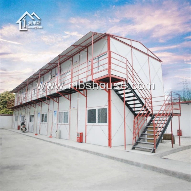 Casa de trabajo prefabricada de construcción de acero ligero de bajo costo