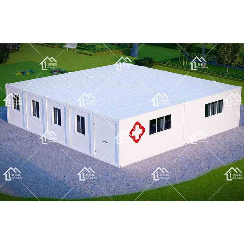 2020 Casa de clínica de contenedores de paquete plano de tiendas de contenedores de movimiento flexible de fácil montaje