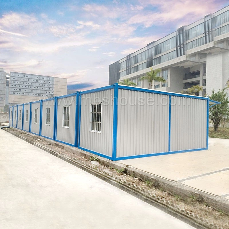 2019 China Nuevo diseño de casas prefabricadas duraderas con contenedores de paquete plano