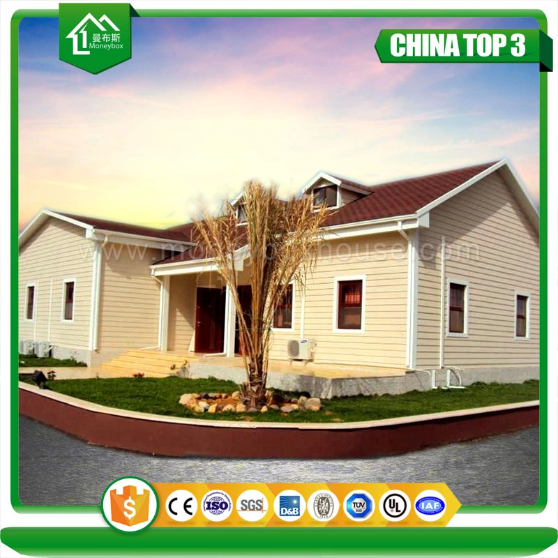 Casa tipo villa prefabricada con estructura de acero de China con bajo costo