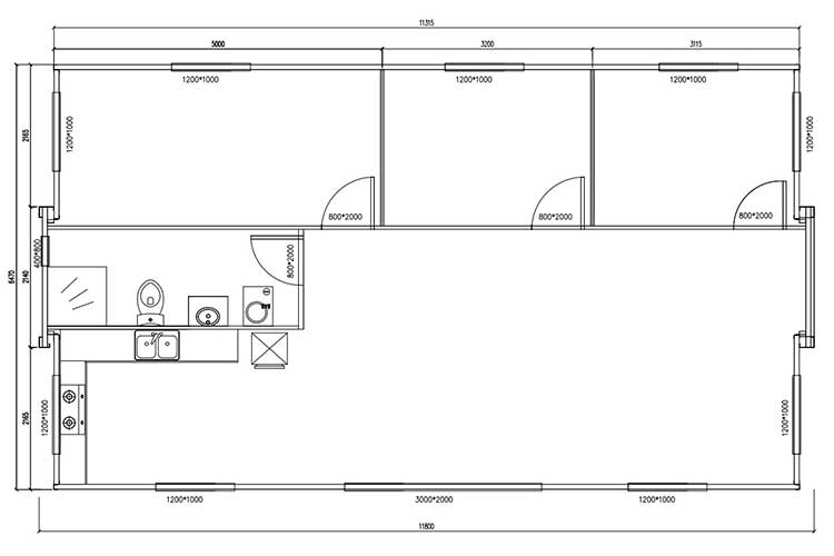 Casa contenedor expandible