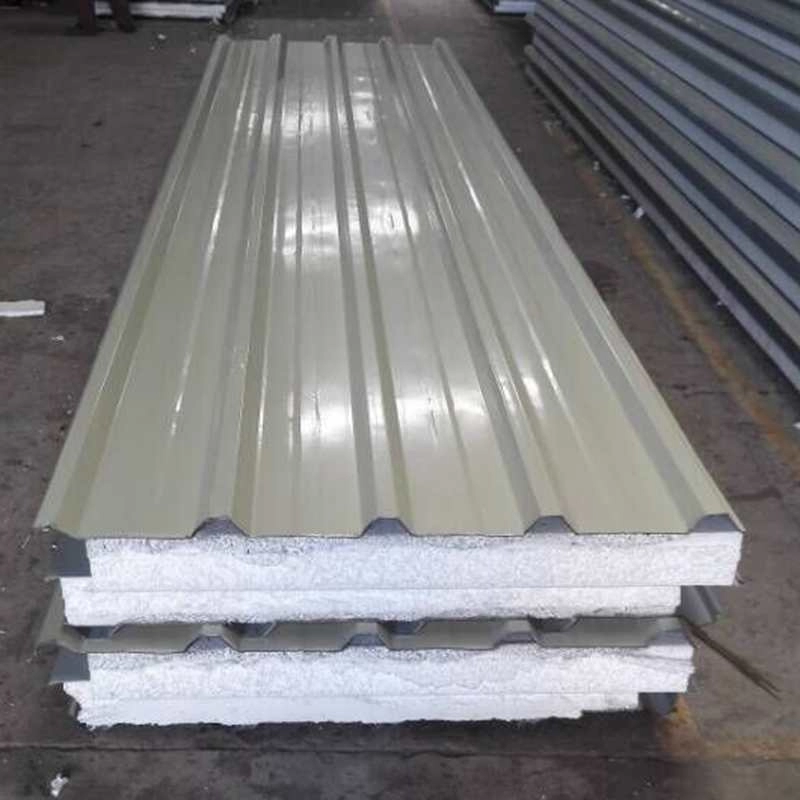 Paneles de techo sándwich de acero de color de 75 mm