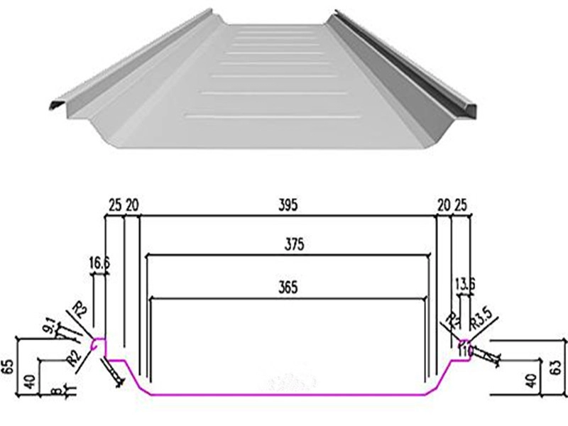 Hojas de techo de acero corrugado para sistema de paneles metálicos prefabricados