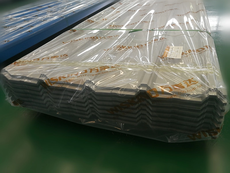 990 hojas de techo de acero corrugado de panel de techo prefabricado