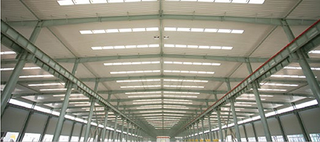 Sistema de iluminación para estructura de acero