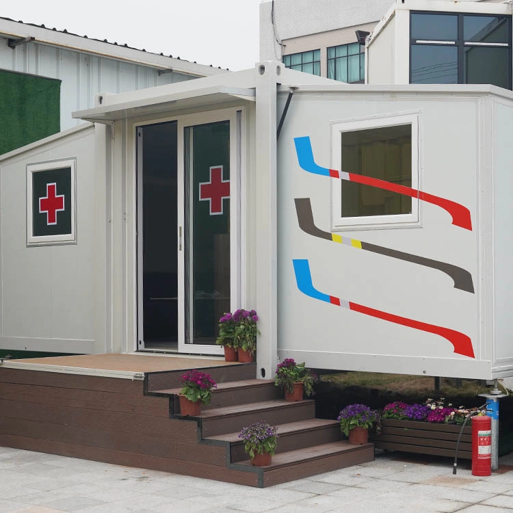 Casa contenedor expandible prefabricada para hospital médico